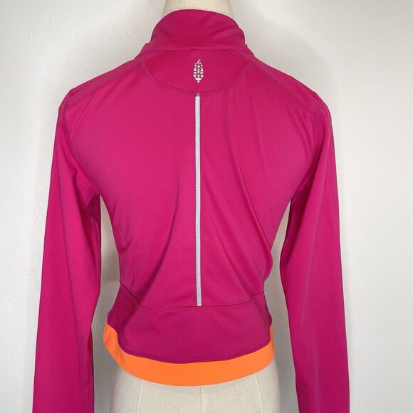 Free People Movement Tell Me Something Cropped Zip Jacket Womens Medium Purple - Picture 7 of 10